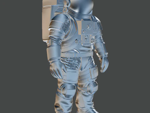 Astronauta STL stampabile 3D tuta spaziale personaggio esploratore figura modello di stampa 3D Modello 3D