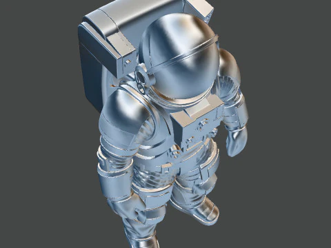 Astronauta STL stampabile 3D tuta spaziale personaggio esploratore figura modello di stampa 3D Modello 3D