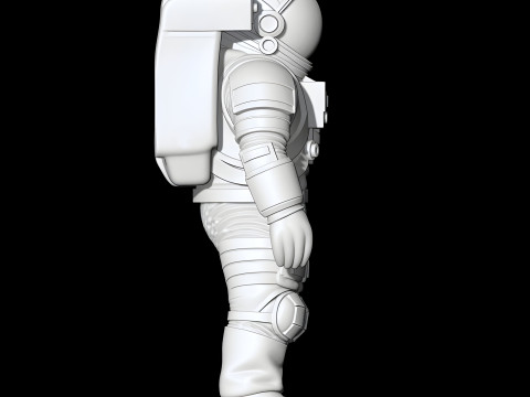 Astronaut STL 3D Printable Space Suit Character Explorer Figure 3D print model 3D Model