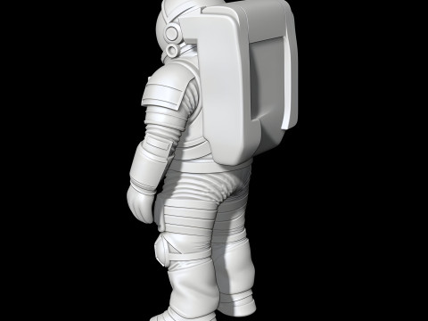Astronaut STL 3D Printable Space Suit Character Explorer Figure 3D print model 3D Model