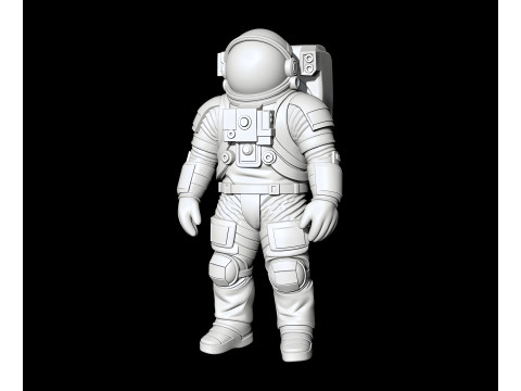 Astronaut STL 3D Printable Space Suit Character Explorer Figure 3D print model 3D Model