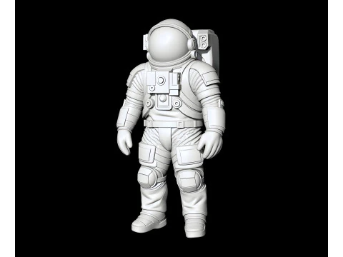 Astronauta STL stampabile 3D tuta spaziale personaggio esploratore figura modello di stampa 3D Modello 3D