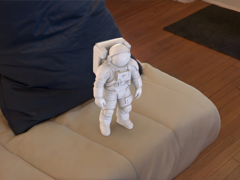 Astronaut STL 3D Printable Space Suit Character Explorer Figure 3D print model 3D Model