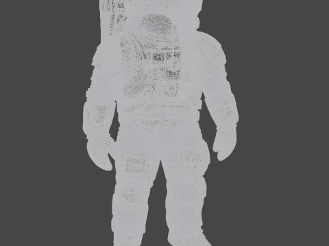 Astronauta STL stampabile 3D tuta spaziale personaggio esploratore figura modello di stampa 3D Modello 3D
