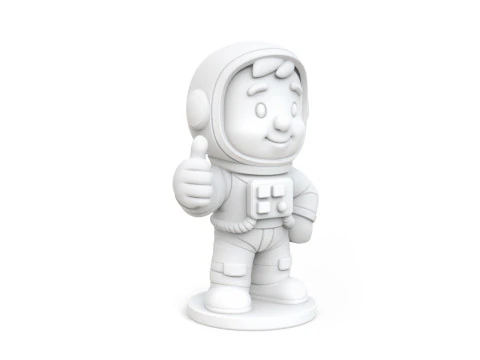 Astronaut Cartoon Character STL Ready to Print 3D print model 3D Model