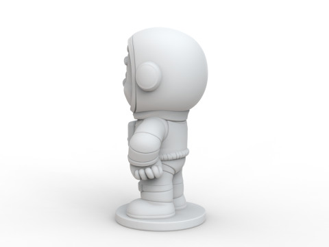 Astronaut Cartoon Character STL Ready to Print 3D print model Modèle 3D