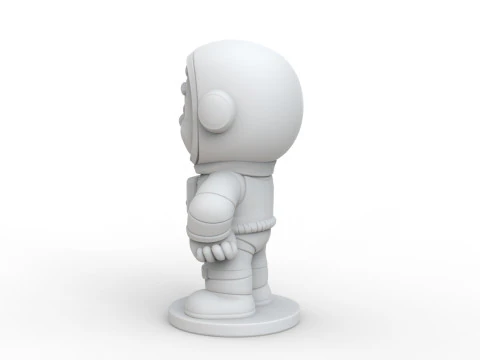 Astronaut Cartoon Character STL Ready to Print 3D print model 3D Model