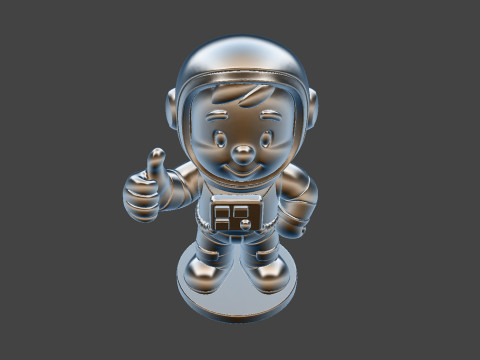 Astronaut Cartoon Character STL Ready to Print 3D print model Modèle 3D