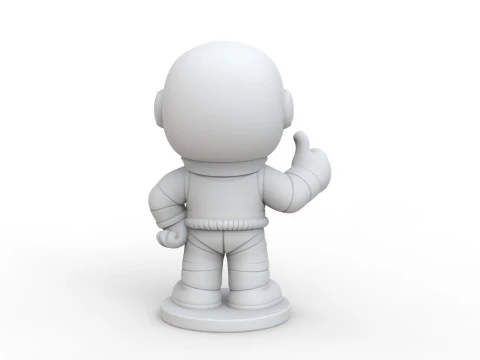 Astronaut Cartoon Character STL Ready to Print 3D print model 3D Model
