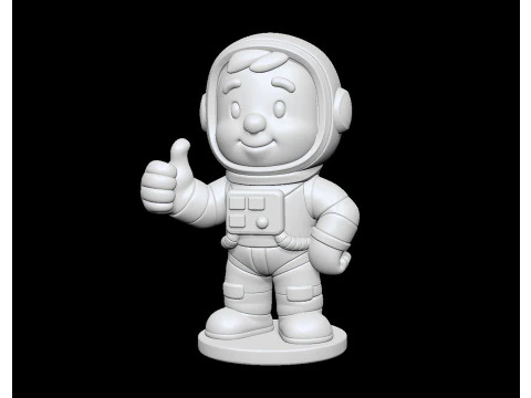 Astronaut Cartoon Character STL Ready to Print 3D print model 3D Model