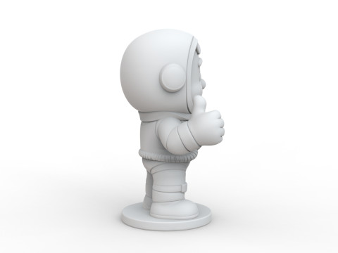 Astronaut Cartoon Character STL Ready to Print 3D print model Modèle 3D