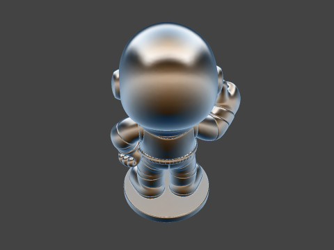 Astronaut Cartoon Character STL Ready to Print 3D print model Modèle 3D