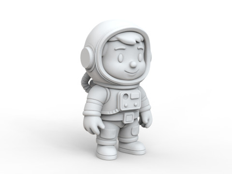 3D Astronaut Character for Printing 3D print model 3D 模型