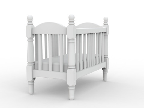 Miniature Baby Crib STL Ready to Print 3D print model 3D Model
