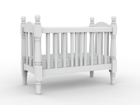 Miniature Baby Crib STL Ready to Print 3D print model 3D Model