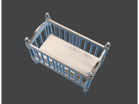 Miniature Baby Crib STL Ready to Print 3D print model 3D Model