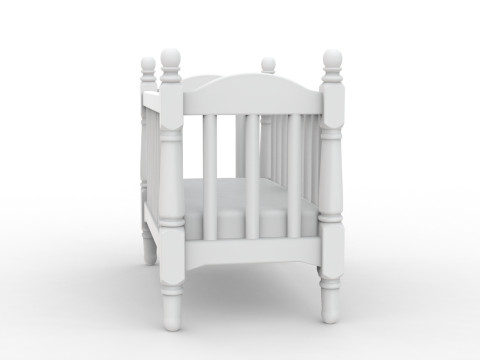 Miniature Baby Crib STL Ready to Print 3D print model 3D Model