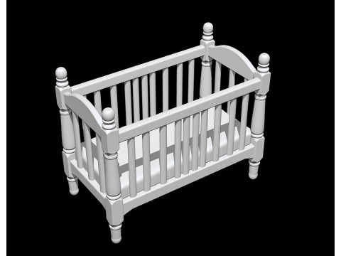 Miniature Baby Crib STL Ready to Print 3D print model 3D Model