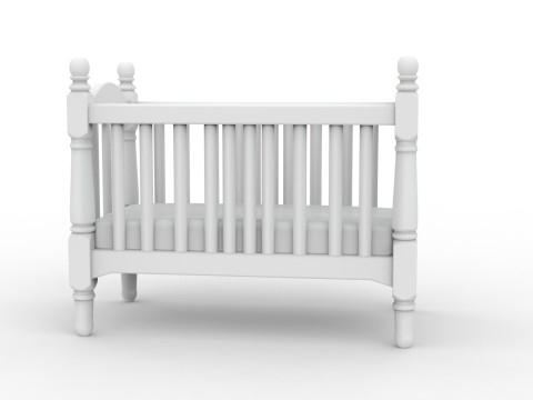 Miniature Baby Crib STL Ready to Print 3D print model 3D Model