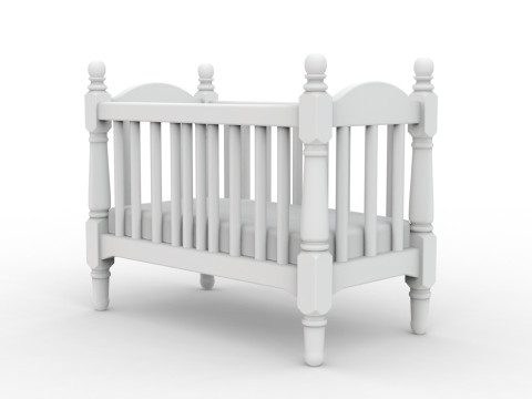 Miniature Baby Crib STL Ready to Print 3D print model 3D Model