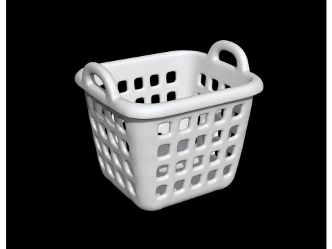 Cesto portabiancheria stampabile in 3D con manico Modello di stampa 3D Modello 3D