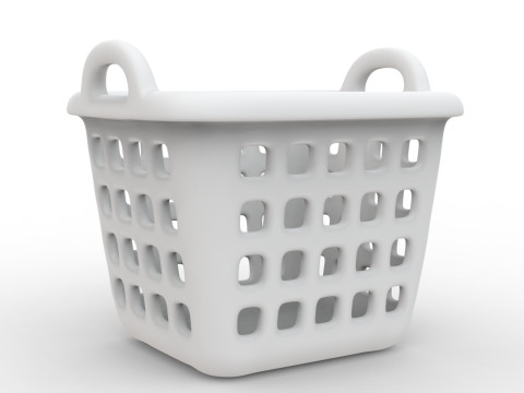 3D Printable Laundry Basket with Handle 3D print model 3D Model