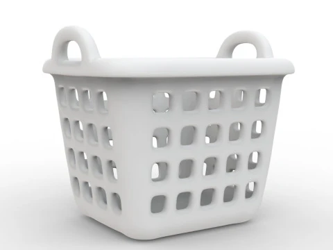 3D Printable Laundry Basket with Handle 3D print model 3D Model