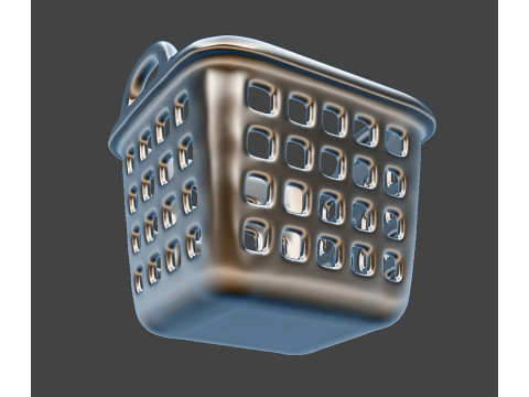 3D Printable Laundry Basket with Handle 3D print model 3D Model
