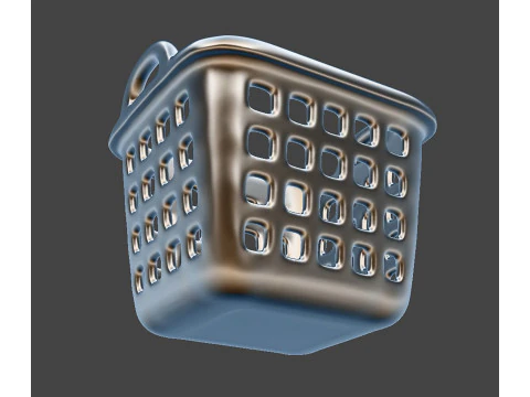 3D Printable Laundry Basket with Handle 3D print model 3D Model