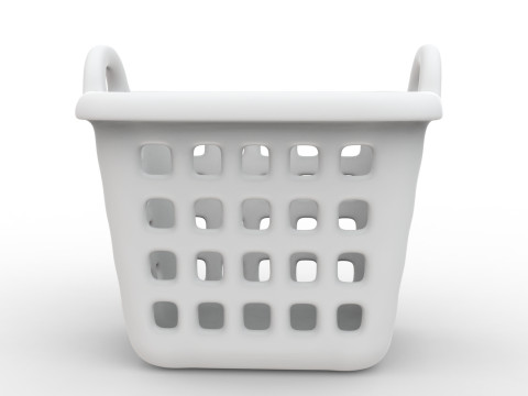3D Printable Laundry Basket with Handle 3D print model 3D Model