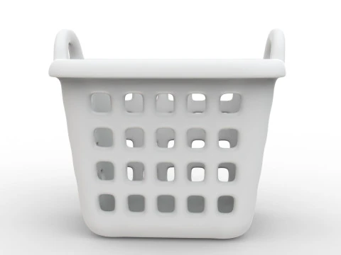3D Printable Laundry Basket with Handle 3D print model 3D Model