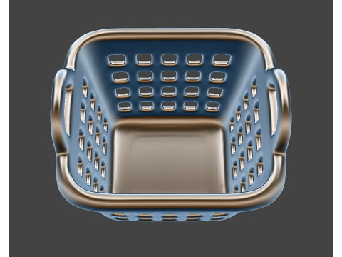 3D Printable Laundry Basket with Handle 3D print model 3D Model