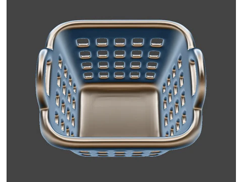 3D Printable Laundry Basket with Handle 3D print model 3D Model