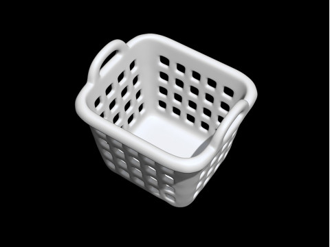 3D Printable Laundry Basket with Handle 3D print model 3D Model
