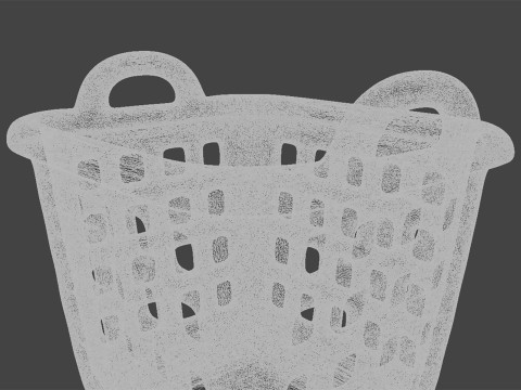 3D Printable Laundry Basket with Handle 3D print model 3D Model