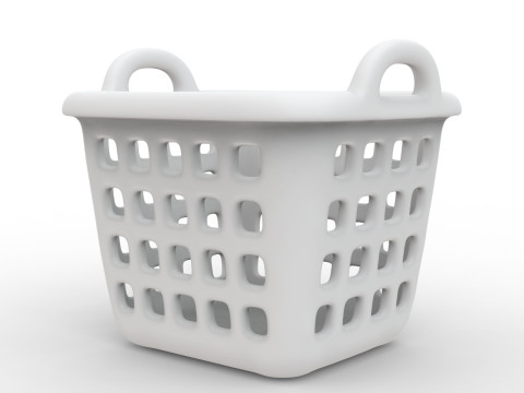 3D Printable Laundry Basket with Handle 3D print model 3D Model