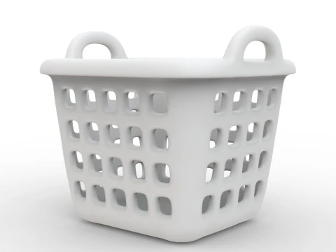 3D Printable Laundry Basket with Handle 3D print model 3D Model