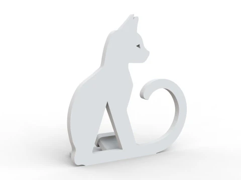 Cat Phone Stand 3D print model 3D Print Model