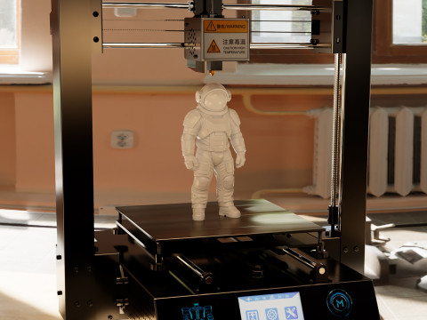 Astronaut STL - High Detail Printable Space Suit Figure 3D print model 3D Model