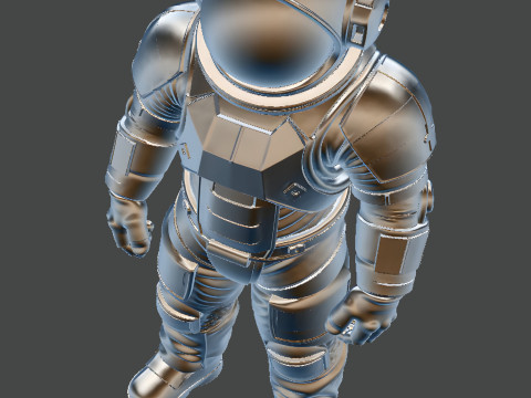 Astronaut STL - High Detail Printable Space Suit Figure 3D print model 3D Model