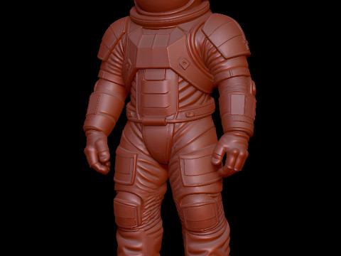 Astronaut STL - High Detail Printable Space Suit Figure 3D print model 3D Model