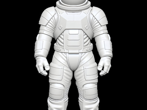 Astronaut STL - High Detail Printable Space Suit Figure 3D print model 3D Model