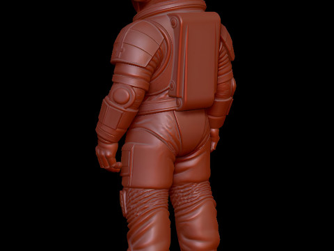Astronaut STL - High Detail Printable Space Suit Figure 3D print model 3D Model