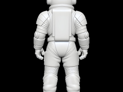 Astronaut STL - High Detail Printable Space Suit Figure 3D print model 3D Model