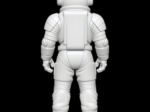 अंतरिक्ष यात्री एसटीएल - उच्च विवरण प्रिंट करने योग्य स्पेस सूट चित्र 3डी प्रिंट मॉडल 3D प्रिंट मॉडल