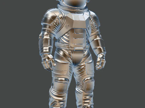 अंतरिक्ष यात्री एसटीएल - उच्च विवरण प्रिंट करने योग्य स्पेस सूट चित्र 3डी प्रिंट मॉडल 3D प्रिंट मॉडल