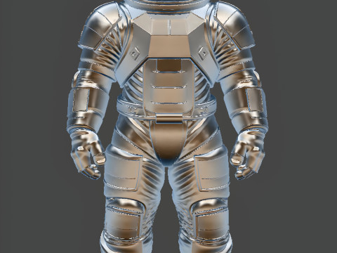 Astronaut STL - High Detail Printable Space Suit Figure 3D print model 3D Model