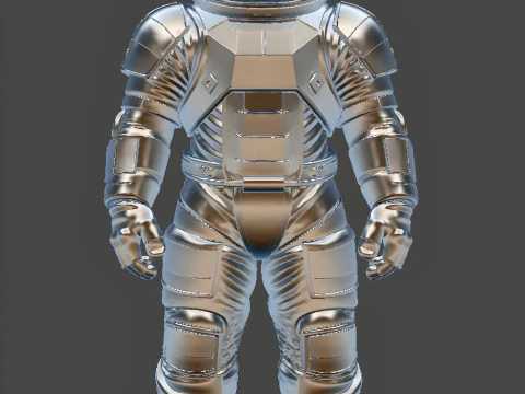 अंतरिक्ष यात्री एसटीएल - उच्च विवरण प्रिंट करने योग्य स्पेस सूट चित्र 3डी प्रिंट मॉडल 3D प्रिंट मॉडल