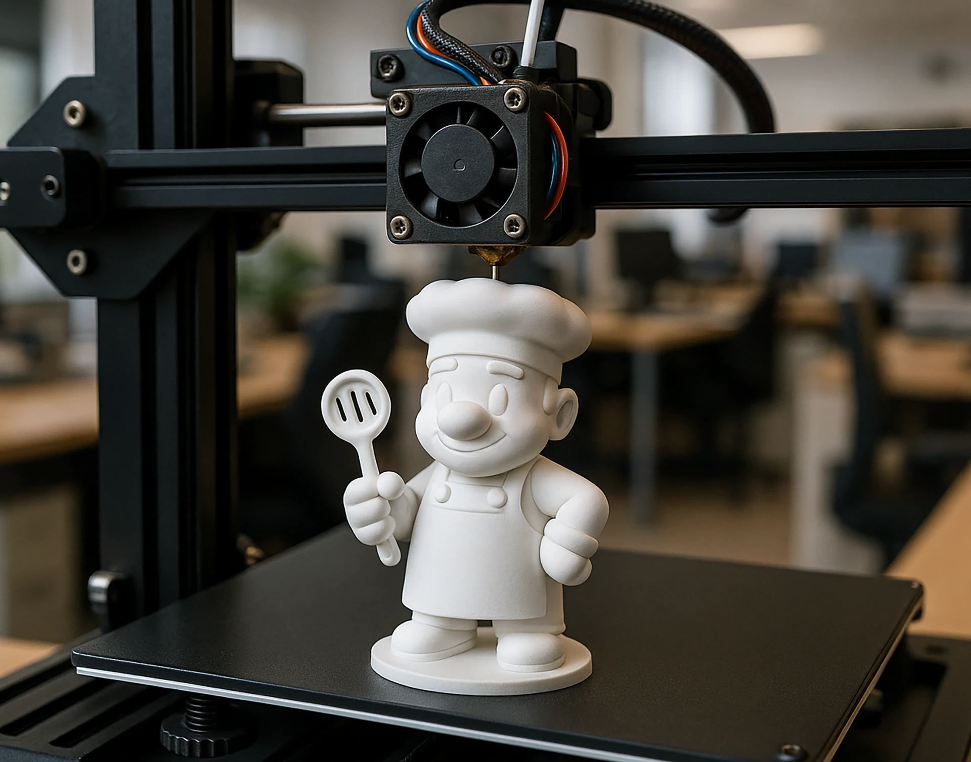 Cartoon Chef 3D print model 3D Print Model .c4d .max .obj .3ds .fbx .stl .blend 