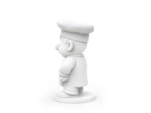 Cartoon Chef 3D print model 3D Print Model